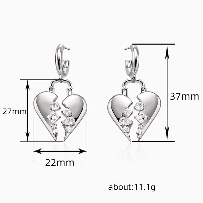 X-shaped earrings for women ins style fashion earrings