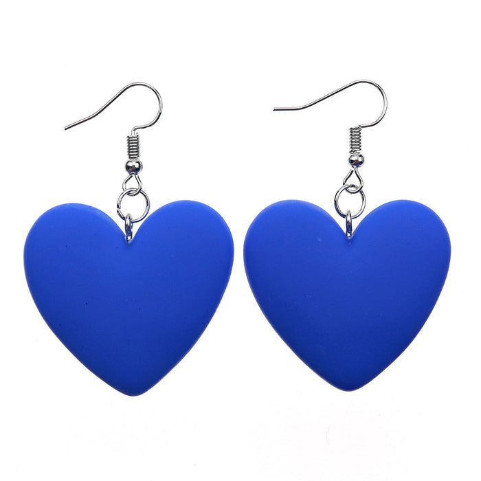 Colorful love earrings - wallojewerly 