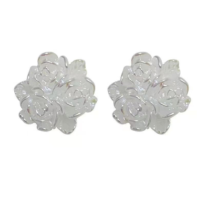 Camellia earrings French style small perfume earrings