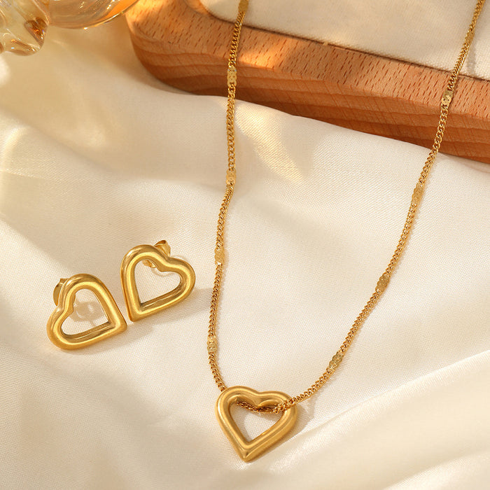 Wholesale stainless steel and titanium steel star-shaped gold necklaces
