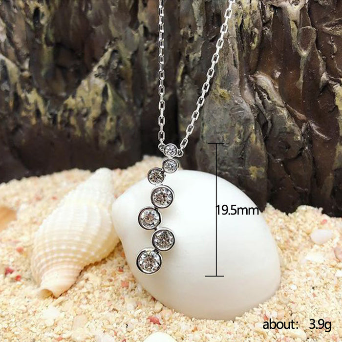 Zircon Pendant Necklace Valentine's Day Gift All-match Jewelry