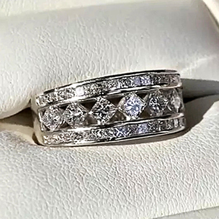 Korean geometric index finger ring fashionable and versatile commuter ring