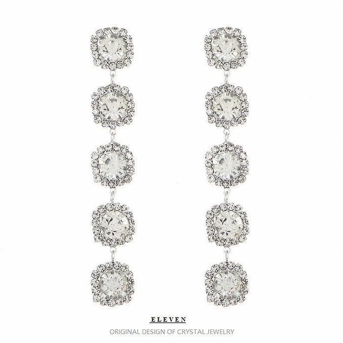 Minimalist Rhinestone Earrings - Stylish and Versatile Jewelry for Women