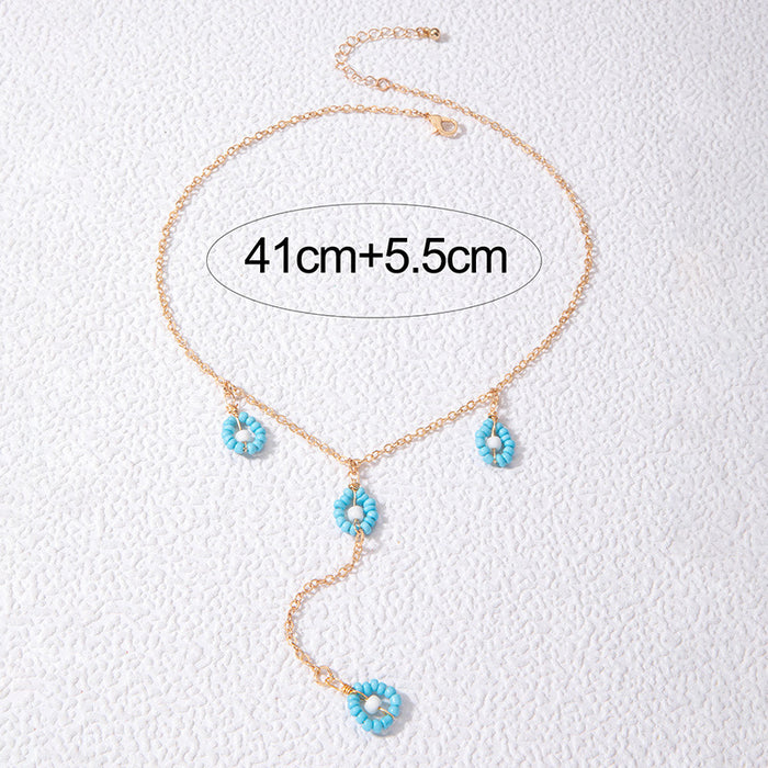 Short Gold Chain Necklace with Star and Heart Charms - Trendy Hip-Hop Jewelry for Women