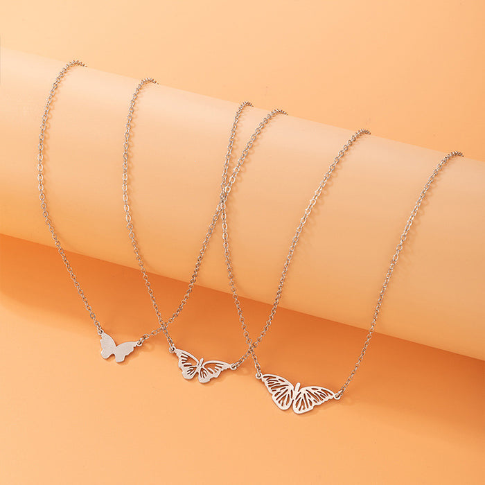 Conjunto de collar multicapa con latidos del corazón: regalo geométrico para San Valentín