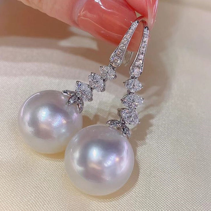 Baroque pearl earrings