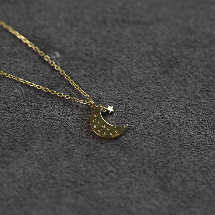 Moon Star Pentagram Pendant Necklace