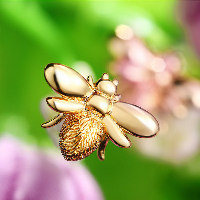 Pendientes de abeja diminuta