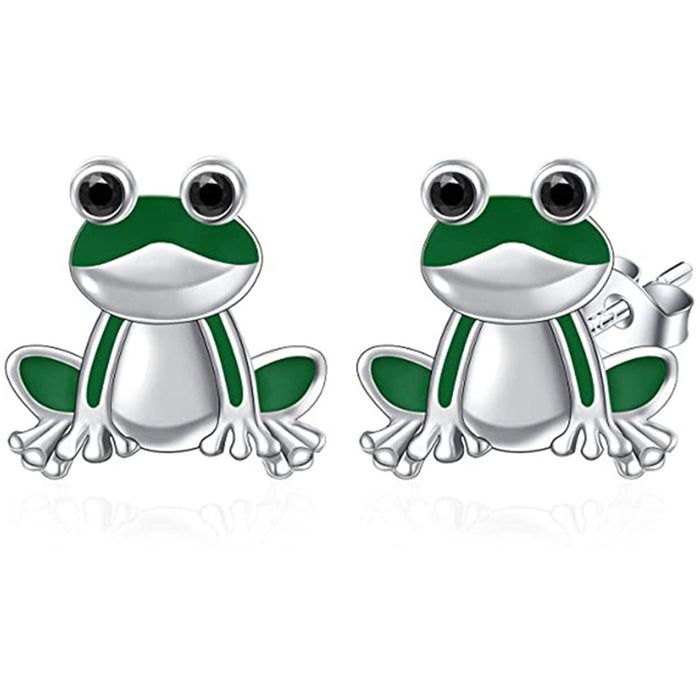 Little frog cute animal earrings