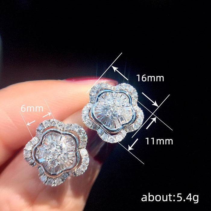 Sunflower earrings metallic fashion earrings