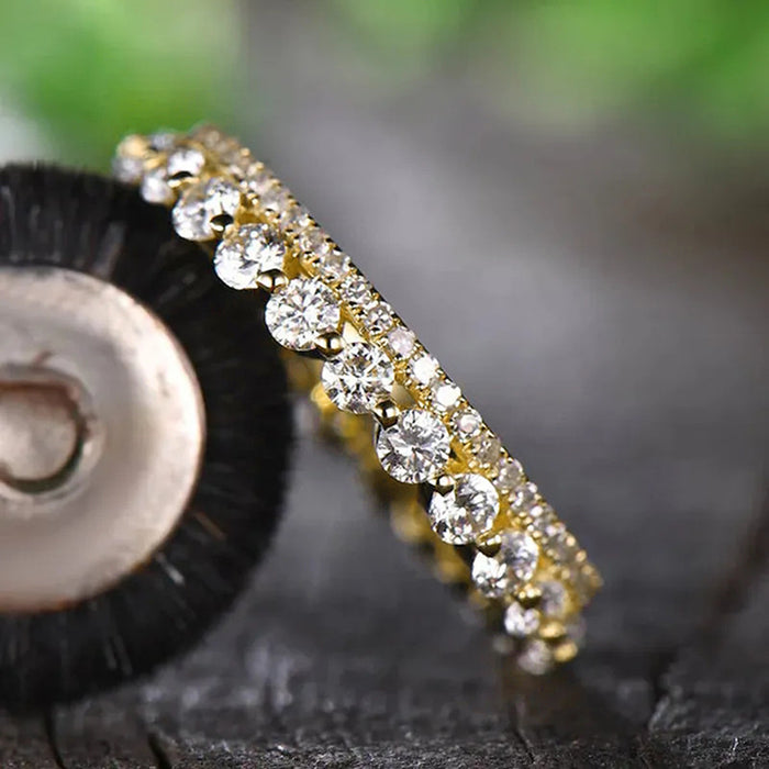 Women's geometric ring French elegant style