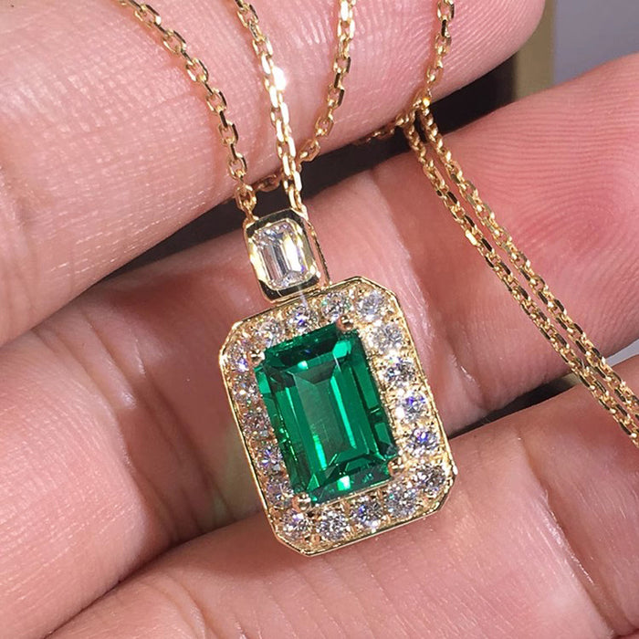 Rectangular Geometric Palace Style Necklace
