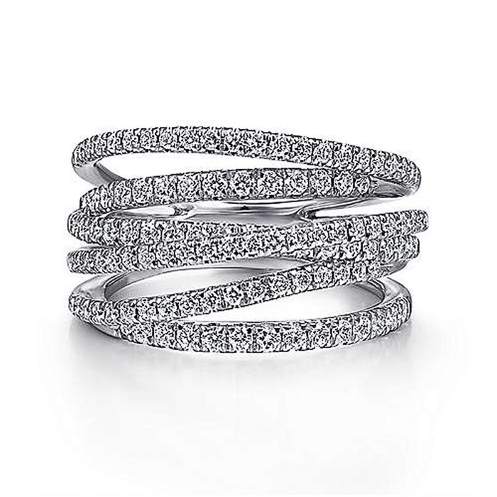 Hip-hop retro geometric line ring