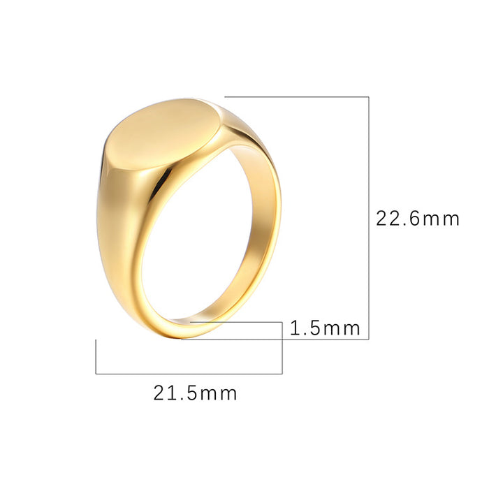 Men's titanium steel ring, personalized fashion Douyin Internet celebrity all-match ring