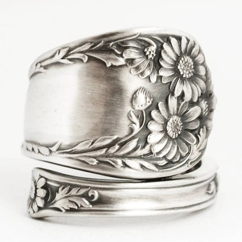 Anillo con clip para oreja de espina, estilo punk, diseño hueco, joyería