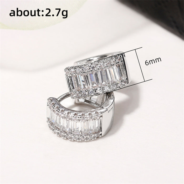 Full diamond zircon ear cuff