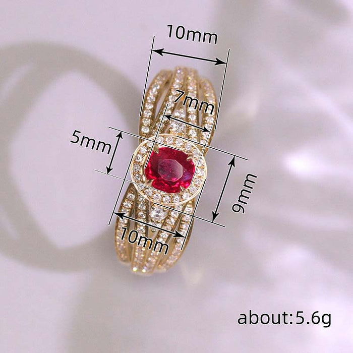 New style temperament ring personality cross winding design ring