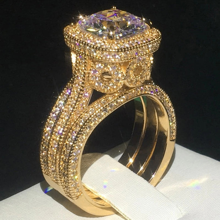 Imitation opal pastoral style metal forest style ring for women