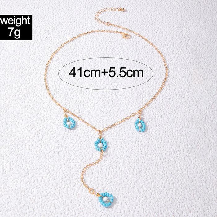 Short Gold Chain Necklace with Star and Heart Charms - Trendy Hip-Hop Jewelry for Women