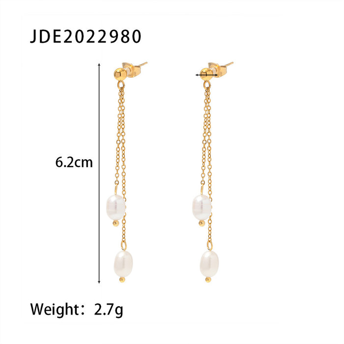 18K Gold Plated Stainless Steel Detachable Hoop Earrings - Versatile and Stylish Jewelry