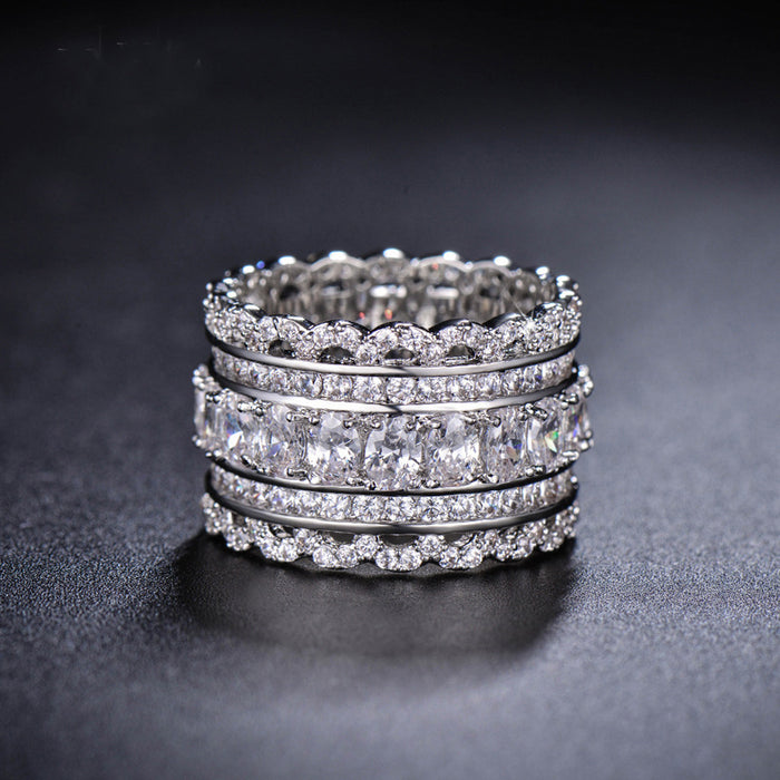 Starry Hollow Lace Ring Wide Lace Ring