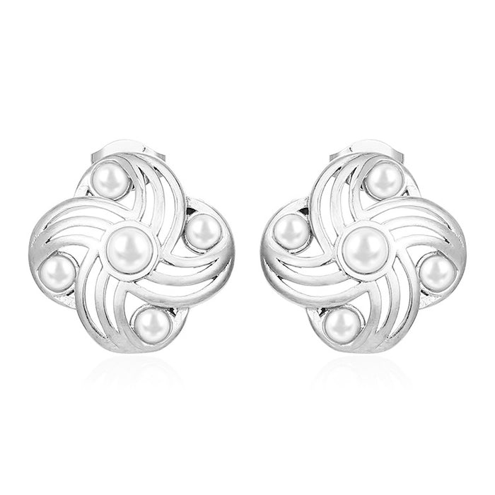 Pendientes de acero inoxidable con forma de gota martillada para mujer, modernos pendientes chapados en oro de 18 quilates