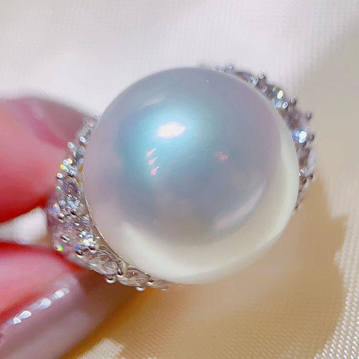 Baroque pearl ring