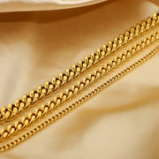 Fashionable Cuban Link Anklet - Gold Plated 316L Stainless Steel Hip-Hop Jewelry for Women - wallojewerly 
