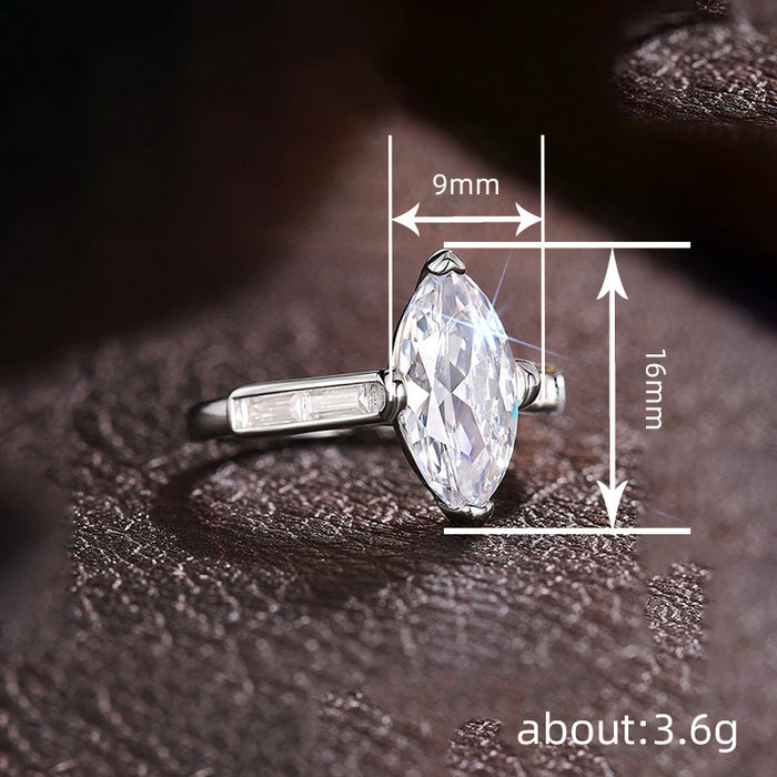 Horse eye punk ring women