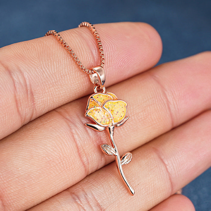 Qixi Festival Rose Necklace