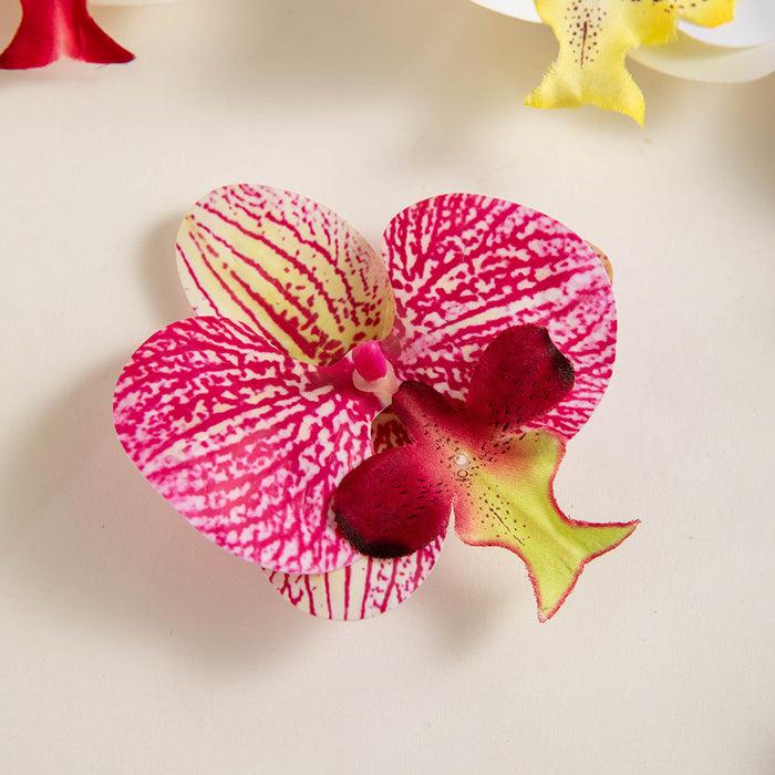 Bohemian Garden-Style Butterfly Orchid Hair Clip - Sweet Side Hairpin for Women