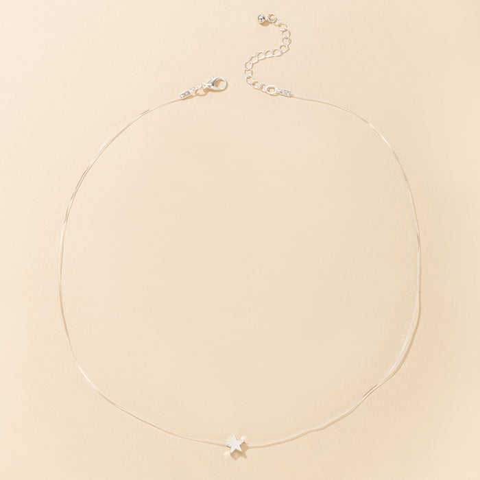 Collar de circonitas en forma de corazón para mujer: cadena minimalista con colgante de piedras preciosas