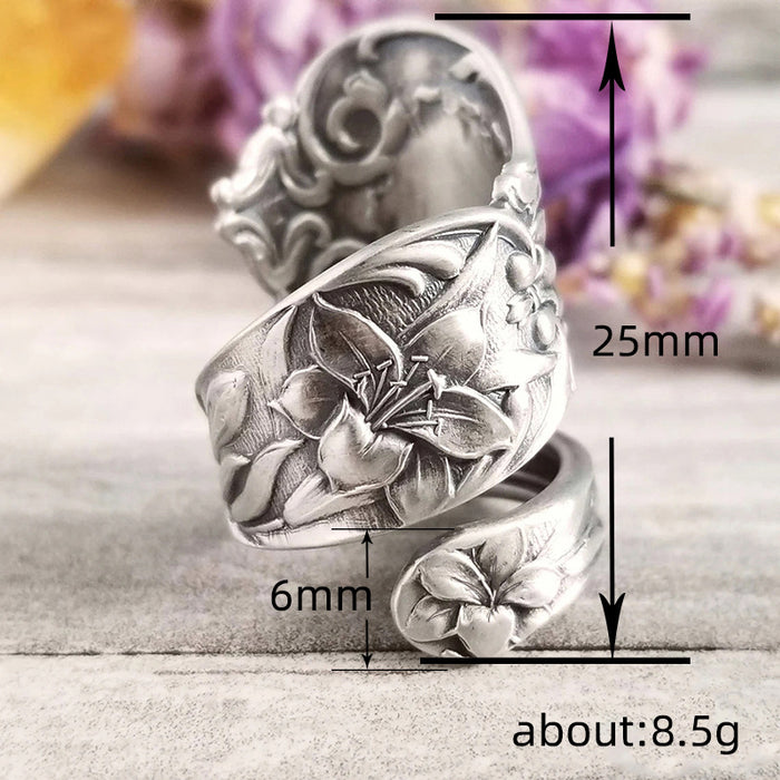 Bohemian style ring for women multi-layered geometric design