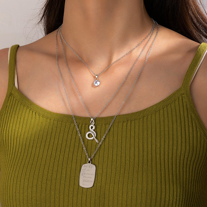 Pearl Heart Pendant Necklace - Geometric Simple Chain for Women