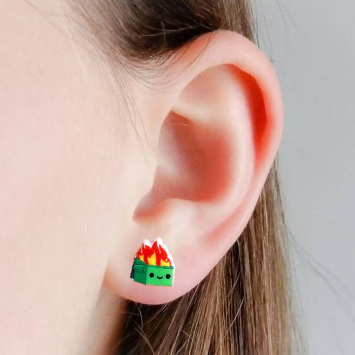 Back-to-School Earrings with Math, Science, and Reading Designs