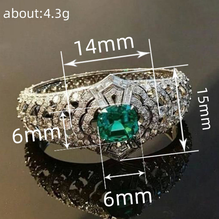 Four Claw Zirconia Party Ring Women's Fashion Accessories