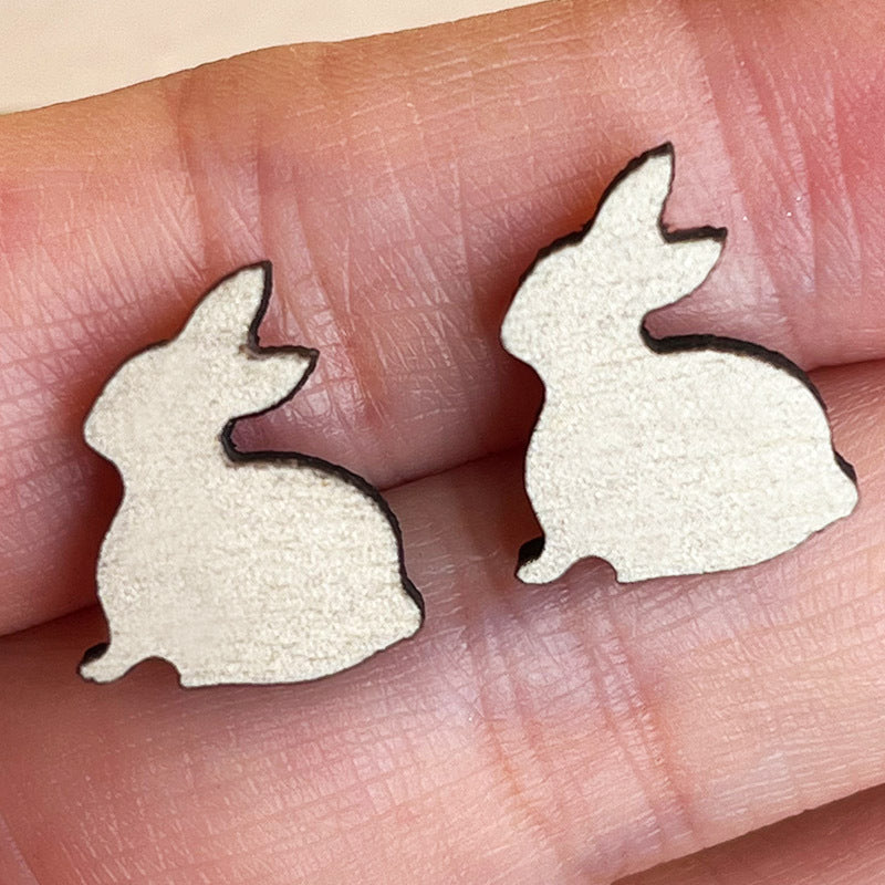 Easter Spring Summer Cute Bunny, Egg, Mushroom, and Butterfly Stud Earrings