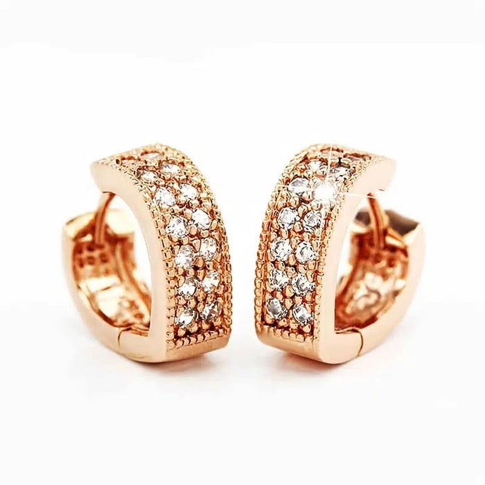 Heart-shaped hollow earrings exaggerated banquet wedding earrings