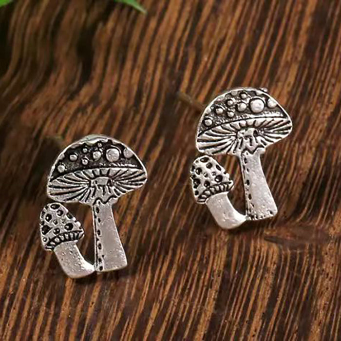 Mushroom earrings art design pastoral style earrings