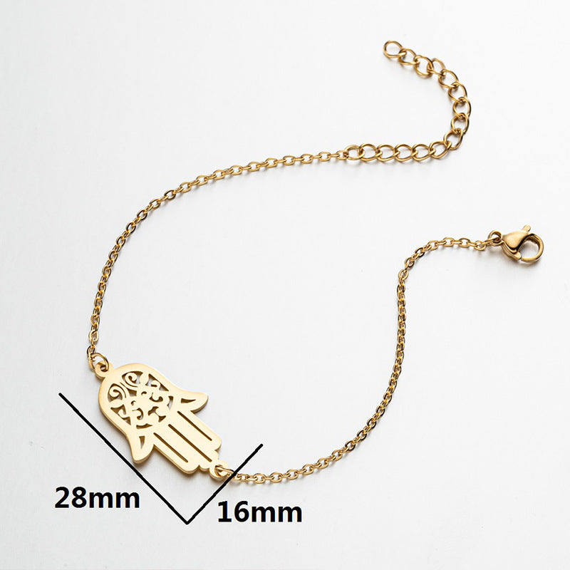 Airplane diamond blade pendant bracelet, Japanese and Korean geometric couple bracelet niche design