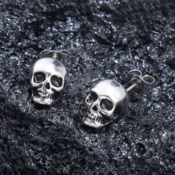 Skull earrings dark style personality earrings