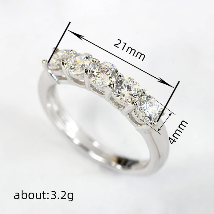 Classic six-claw ring wedding accessories