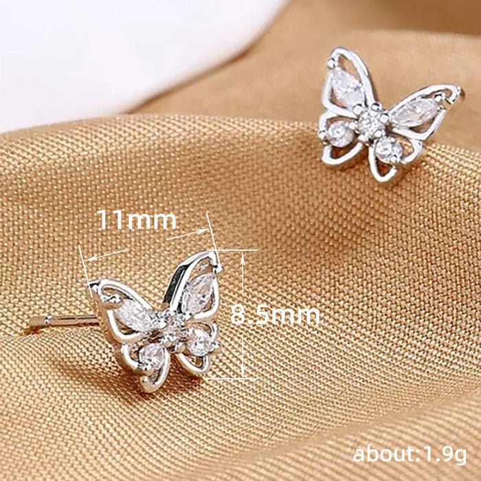 Exquisite butterfly earrings, super shiny and gentle earrings