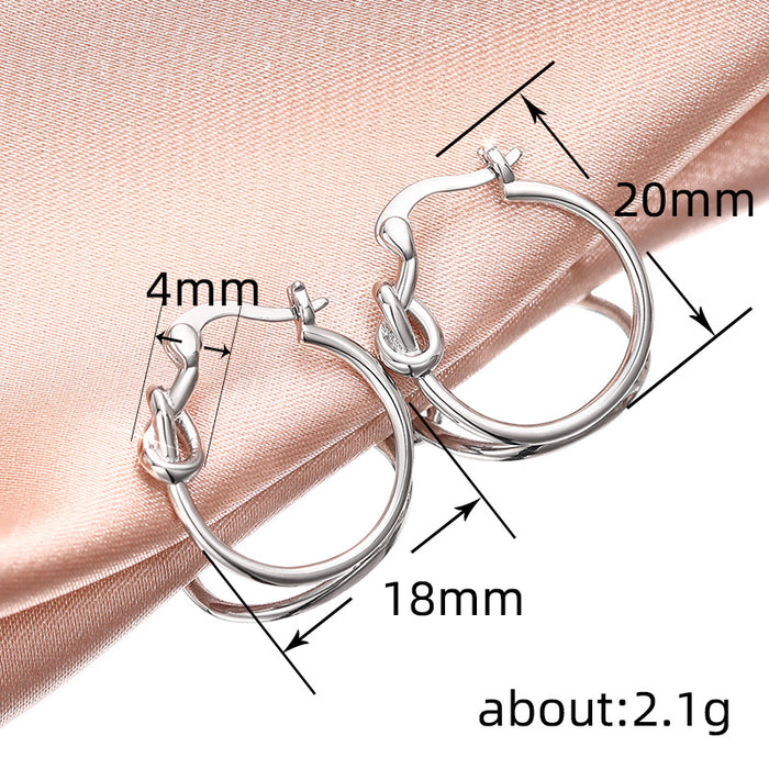 Fashion earrings for women all-match geometric student temperament earrings