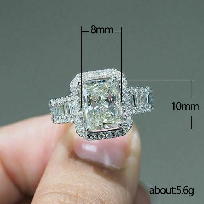 Zircon Ring European and American Trendy Ring Jewelry