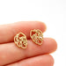 Bohemian Tree Leaf Stainless Steel Stud Earrings - Nature-Inspired Jewelry for a Vintage Look - wallojewerly 