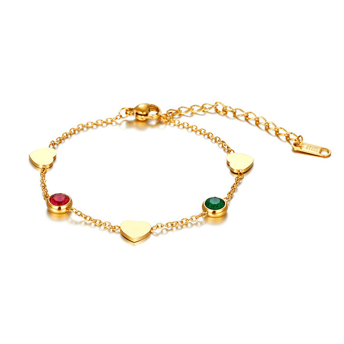 Stainless Steel 18K Gold Autumn All-match Women's Bracelet