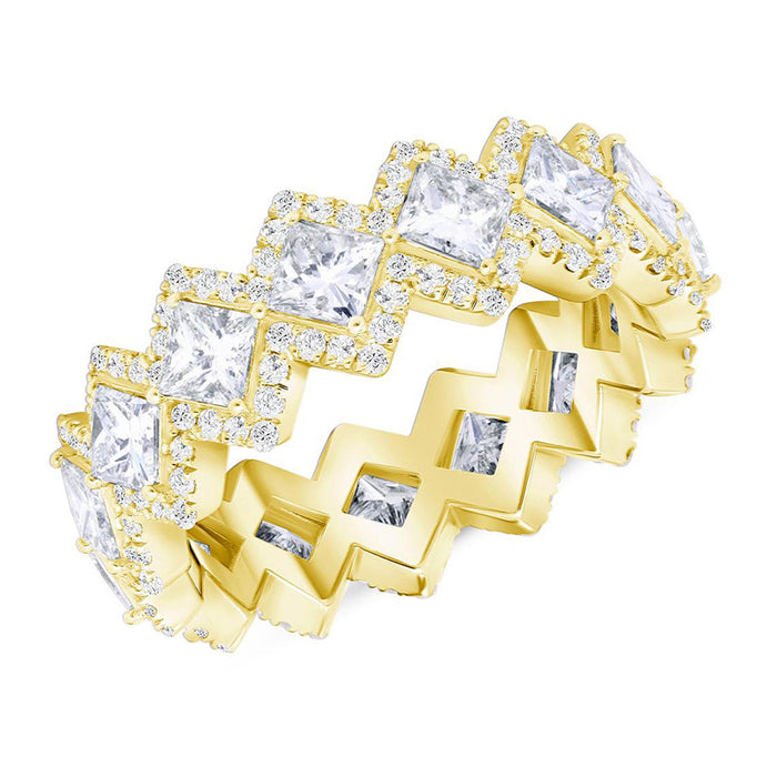 Hip-hop diamond Cuban ring trendy men's ring