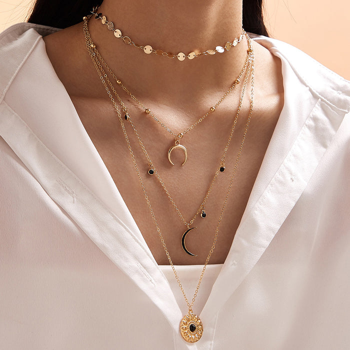 Hip-Hop Style Bar Pendant Necklace - Trendy Simple Chain for Women