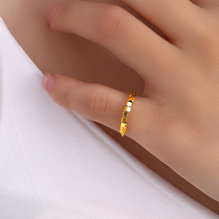 Wholesale genuine gold-plated artificial silver open rings